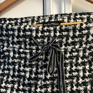 Luc Fontaine Black & White Houndstooth pants
